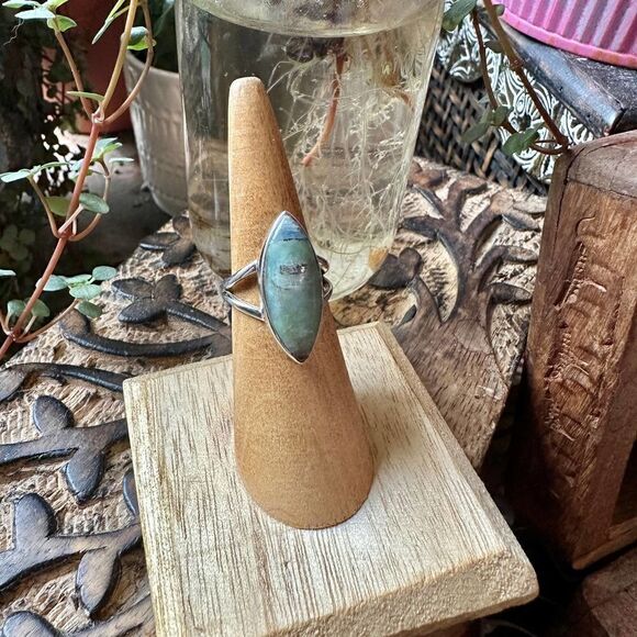 Natural Mermaid Kyanite Sterling Silver Ring Size 6 - Picture 5 of 8